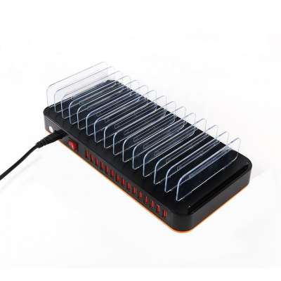 BEST New Multi-interface USB Charging Station 15 Port Charger Station Multi Device Charger Universal for Phone android Tablet