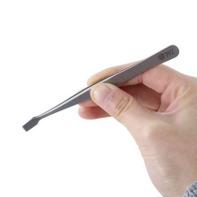 BEST 36A Straight 302 Stainless Steel Tweezers flat head Tweezers pick up Tools