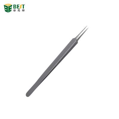 BEST Q2 18cm Long Tweezers Stainless Steel Electronic Pointed Tip Straight Tweezers Forceps